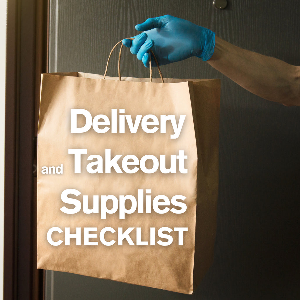 Delivery and Takeout Supplies Checklist