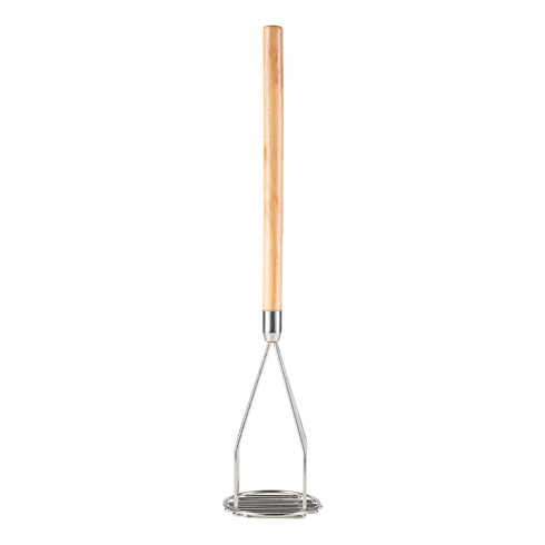 Browne | Presse-purée rond, acier inoxydable, manche en bois