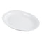 Browne | Plateau ovale Palm, 9,75 po, blanc (paquet de 24)