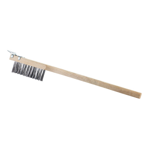 Browne | Brosse métallique avec grattoir, 20", Bois dur/fil