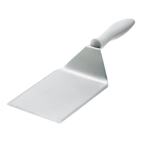 Browne | Grande spatule biseauté, lame 5" x 6", manche blanc