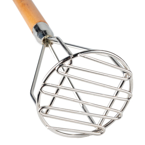 Browne | Presse-purée rond, acier inoxydable, manche en bois