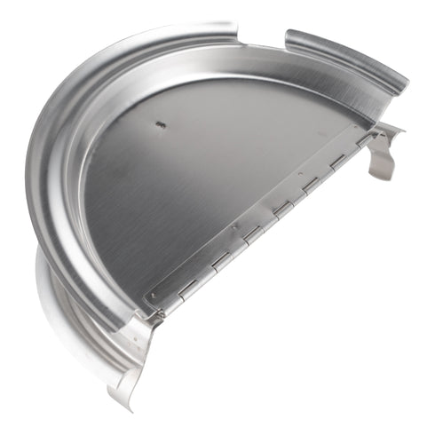 Browne Hinged Round Insert Cover, Stainless Steel