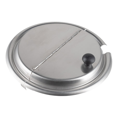 Browne Hinged Round Insert Cover, Stainless Steel