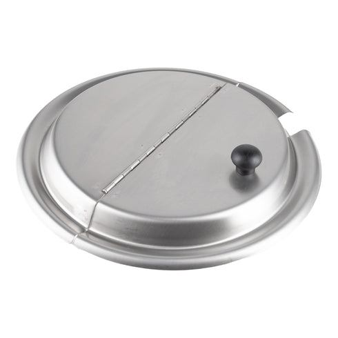 Browne Hinged Round Insert Cover, Stainless Steel