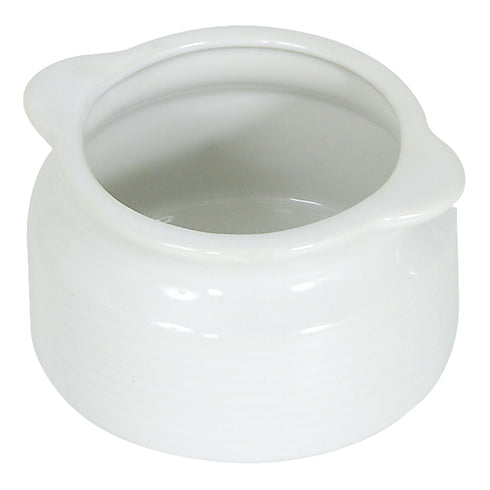 Browne Onion Soup Bowl, Two Handles, 12 oz, White