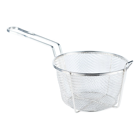 Browne Wire Fry Basket, Round, Medium Mesh