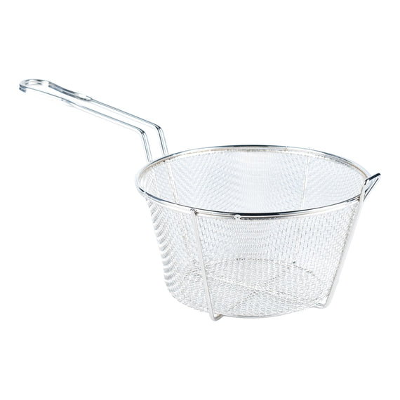 Browne Wire Fry Basket, Round, Medium Mesh