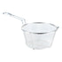 Browne Wire Fry Basket, Round, Medium Mesh