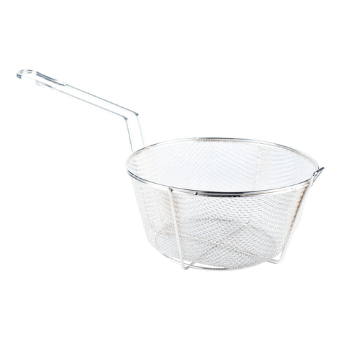 Browne Wire Fry Basket, Round, Medium Mesh