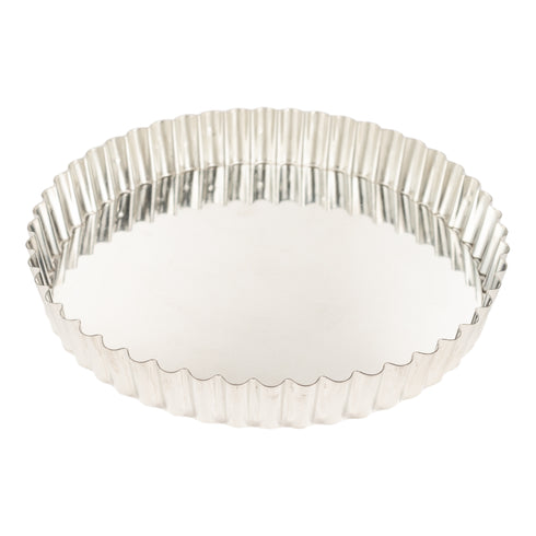 Gobel Quiche Pan with Removable Bottom, 1" Deep, Tin Plated Steel