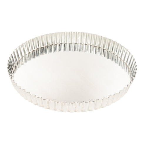 Gobel Quiche Pan with Removable Bottom, 1" Deep, Tin Plated Steel
