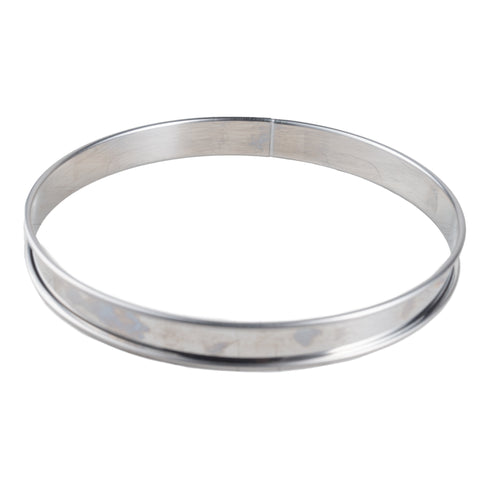 Gobel Tart Ring, Rolled Edge, Stainless Steel