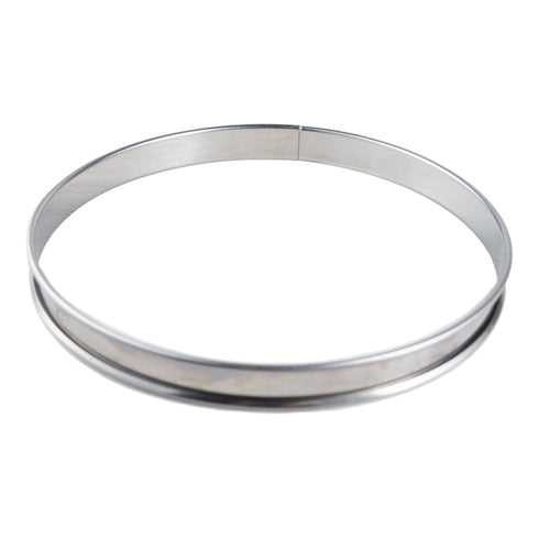 Gobel Tart Ring, Rolled Edge, Stainless Steel