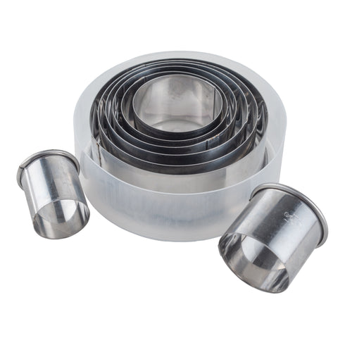 Gobel | Ensemble de 8 emporte-pièces ronds en acier inoxydable