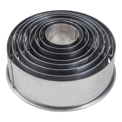 Gobel | Ensemble de 8 emporte-pièces ronds en acier inoxydable