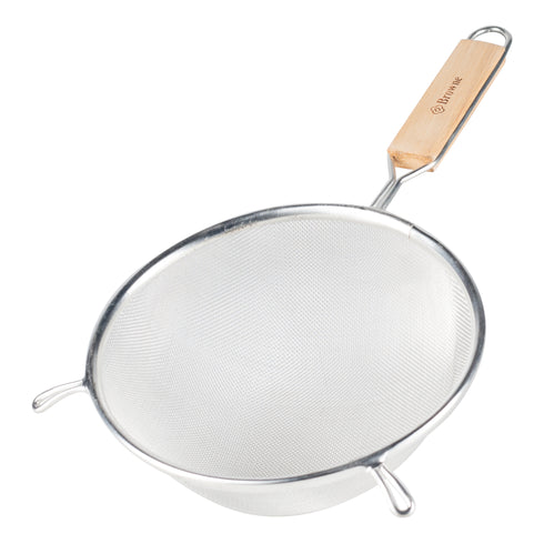 Browne Single Mesh Fine Strainer, Wood Handle