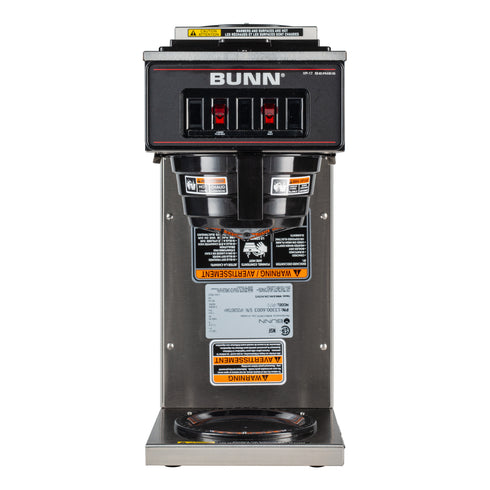 BUNN 13300.6003 VP17-2 Coffee Brewer, 2 Warmers, Stainless Steel, 120V