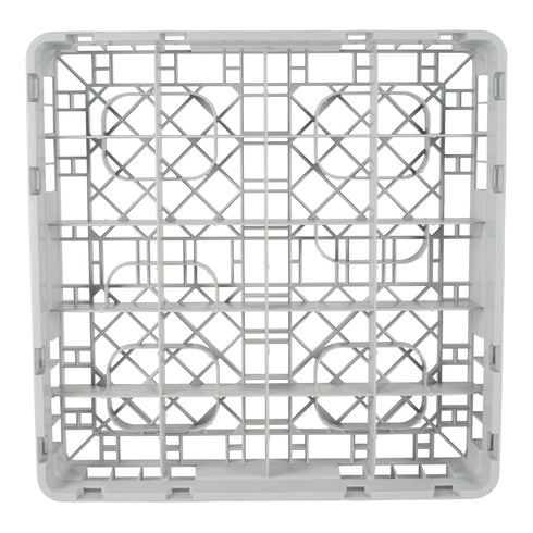 Cambro Camrack Cup Rack, 20 Compartment, 2 5/8" Deep, RH Logo/Grey