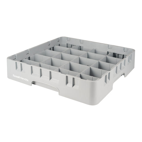 Cambro Camrack Cup Rack, 20 Compartment, 2 5/8" Deep, RH Logo/Grey