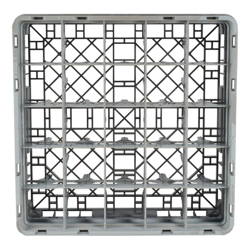 Cambro Camrack Glass Rack, 25 Compartment, 6" Deep, RH Logo/Grey
