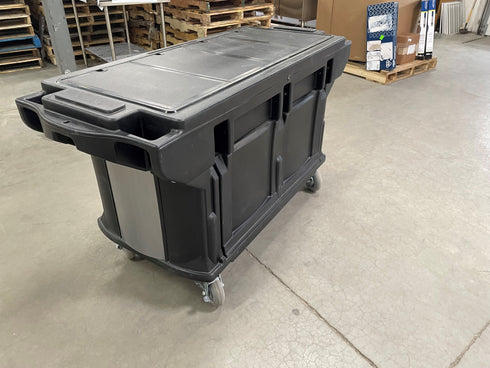 Cambro Versa Food Bar, Low Height, 60", Holds 4 Full Size Food Pans, Black, SCRATCH & DENT FINAL SALE