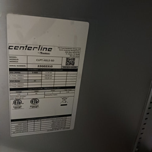 Traulsen CLPT-4812-SD-LR Centerline Double Door Sandwich and Salad Prep Table 48" Refrigerator, SCRATCH & DENT FINAL SALE