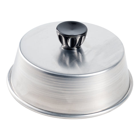 Artisanat métallique américain | Couvercle à badigeonner avec bouton en bakélite, hauteur 2", Aluminium