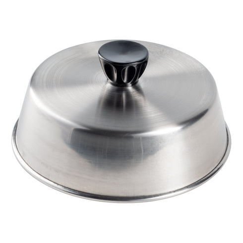 American Metalcraft Basting Cover with Bakelite Knob, 2" High, Stainless Steel