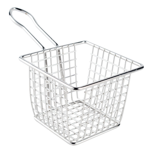 American Metalcraft Mini Fry Basket, Square, 4" x 4" x 3", Stainless Steel