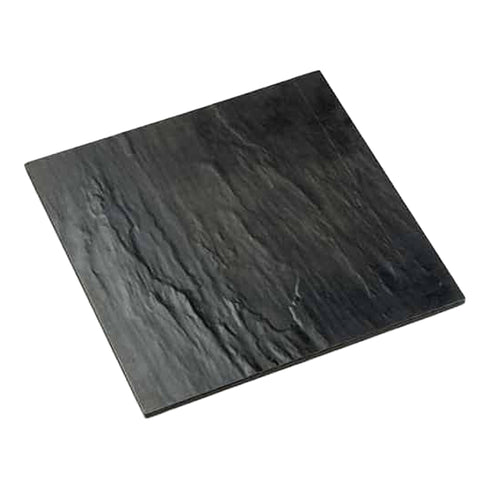 American Metalcraft Faux Slate Melamine Platter, Black