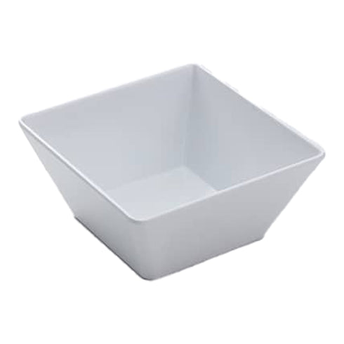 American Metalcraft Endurance Square Bowl, 7", White Melamine
