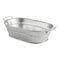 American Metalcraft Galvanized Serving Tub, Oval, 32 oz