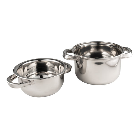 American Metalcraft Mussel Server with Lid, 64 oz, Stainless Steel