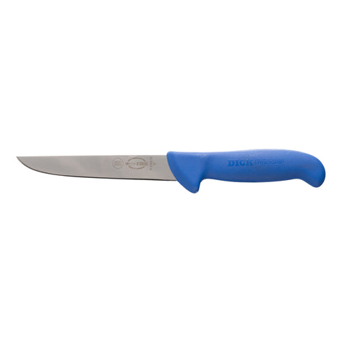 F. Dick ErgoGrip Wide Boning Knife, 6", Blue