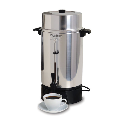 West Bend 33600 Coffee Urn, 100 Cup, Aluminum