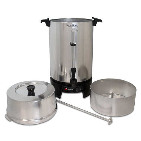 West Bend 33600 Coffee Urn, 100 Cup, Aluminum