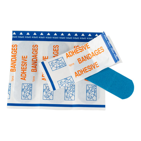 Sécurité régionale | Bandages, 1" x 3", bleus (paquet de 100)