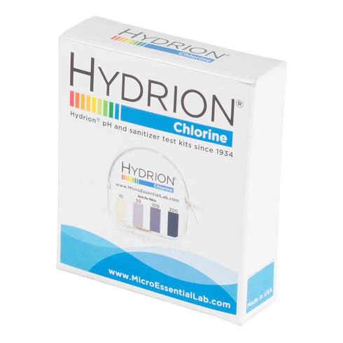 Micro Essential Laboratory Hydrion CM-240 Chlorine Test Strips