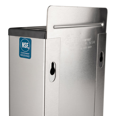 Edlund KR-50 Knife Rack, Stainless Steel with Black Insert