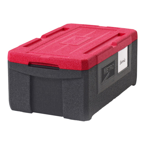 Métro | Mightylite Porte-plateau isolé à chargement par le haut, 3 poêles, rouge/noir