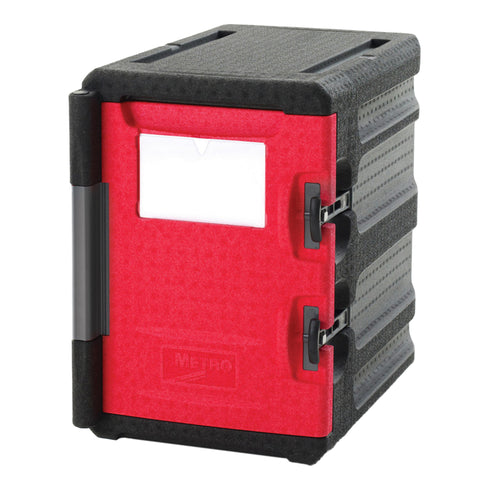 Métro | Mightylite Porte-plateau isolé à chargement frontal, 6 poêles, rouge/noir