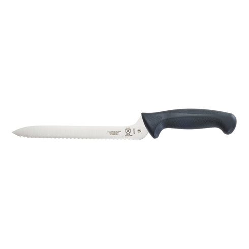 Mercer Millennia Offset Bread Knife, Wavy Edge, Black