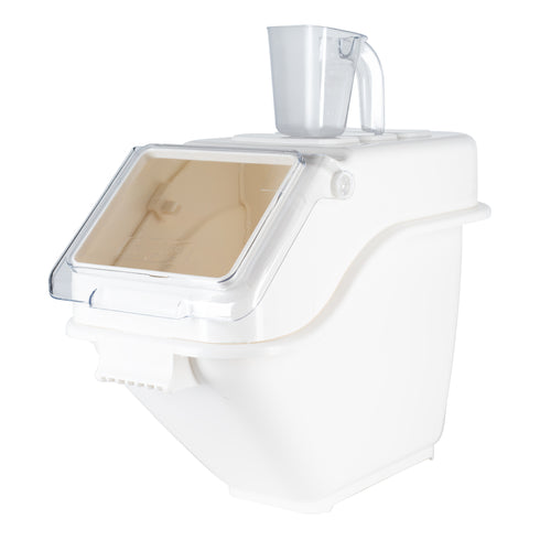 Winco | Bac à ingrédients pour étagère, 80 tasses, blanc