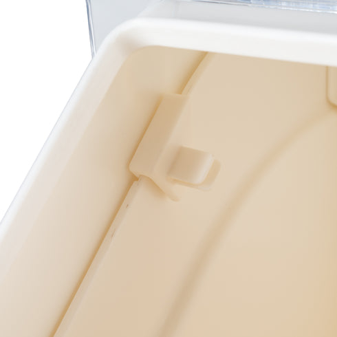 Winco | Bac à ingrédients pour étagère, 80 tasses, blanc