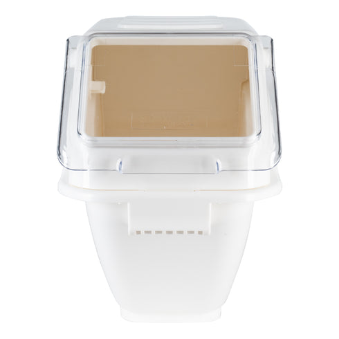 Winco | Bac à ingrédients pour étagère, 80 tasses, blanc