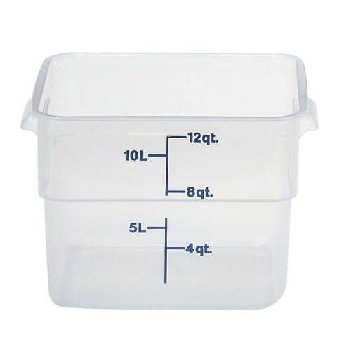 Cambro CamSquare Food Storage Container, Translucent