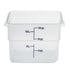 Cambro CamSquare Food Storage Container, Translucent