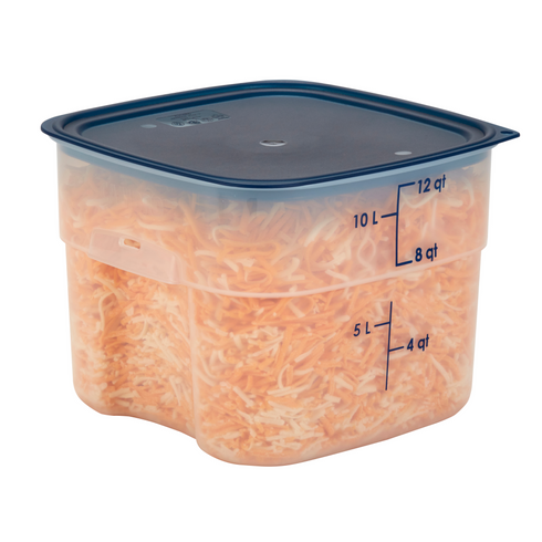 Cambro CamSquares FreshPro Storage Container, 12 qt, Translucent