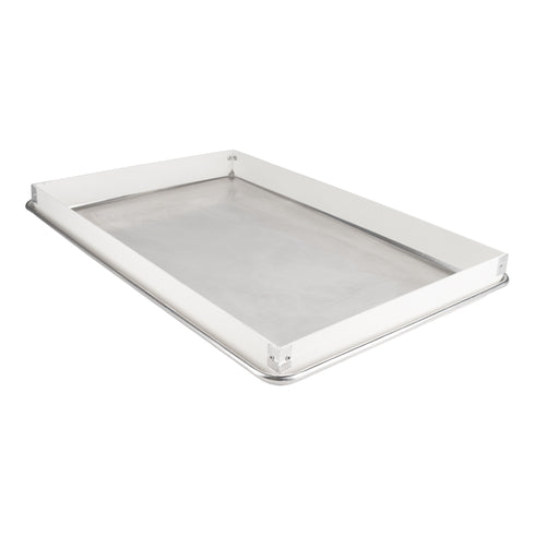 MFG Tray Bun Pan Extender, 2" High, White Fibreglass